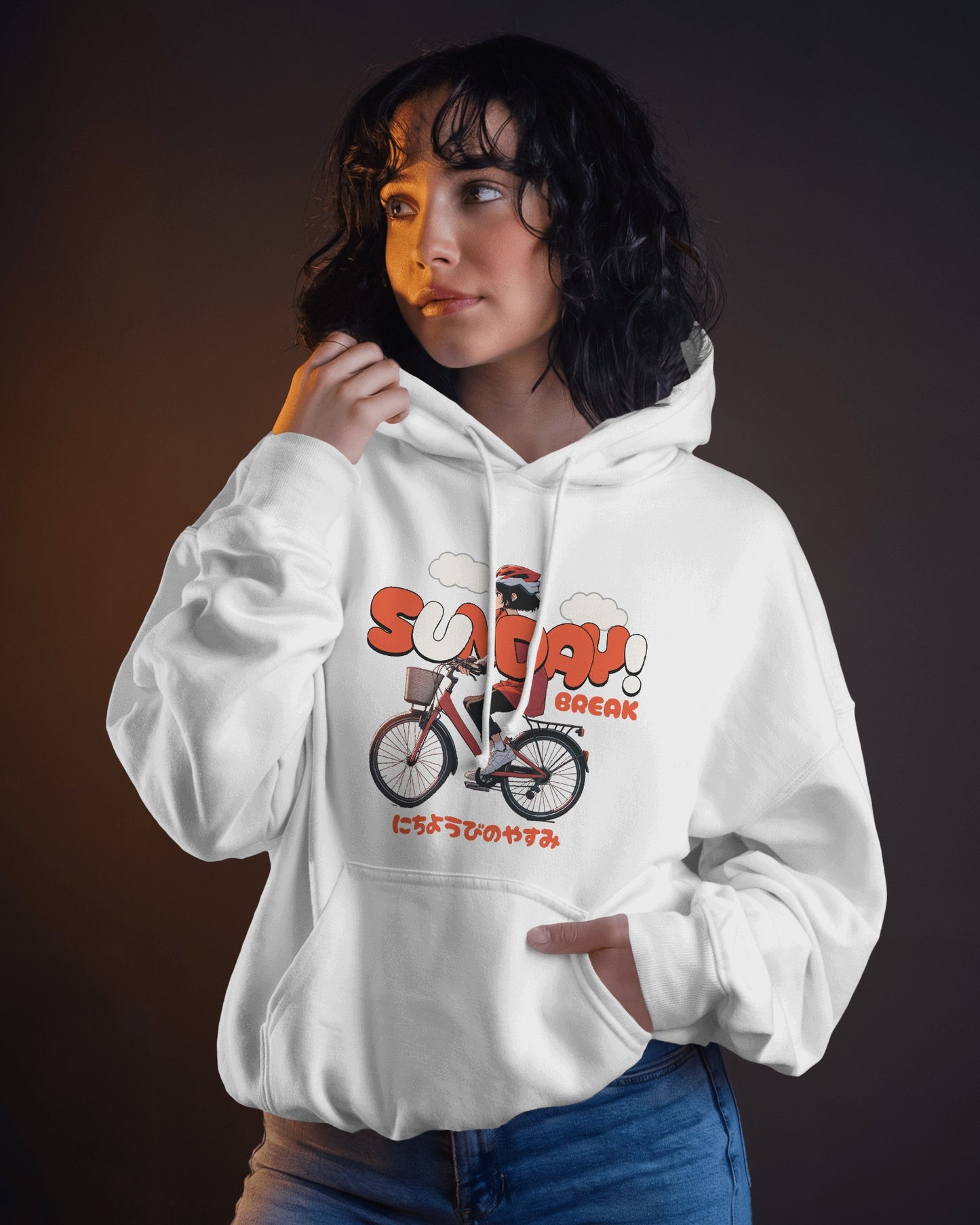 Sunday Break White Hoodie/Sweatshirt