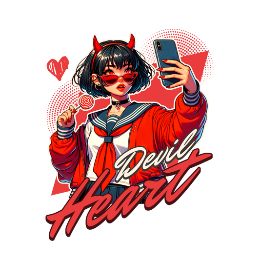 Devil Heart Graphic Hoodie/Sweatshirt