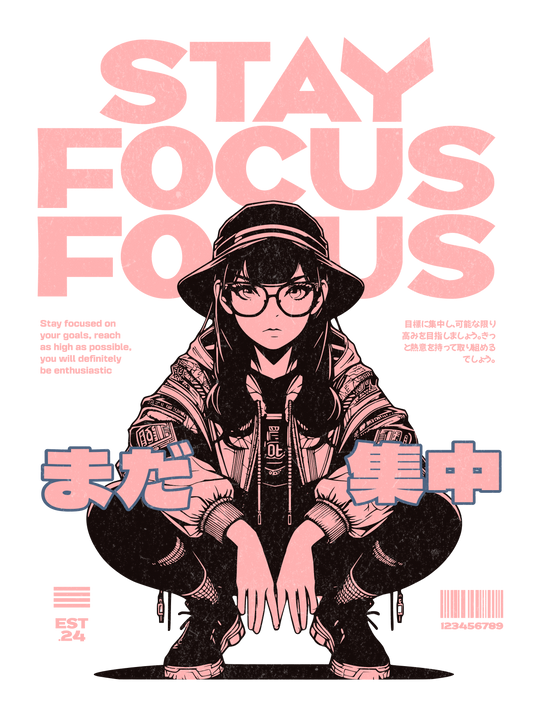 Stay Focus Graphic Hoodie/Sweatshirt