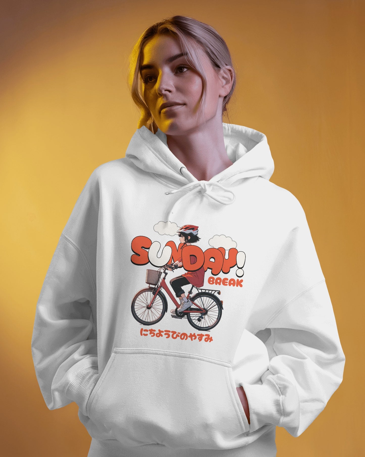 Sunday Break White Hoodie/Sweatshirt